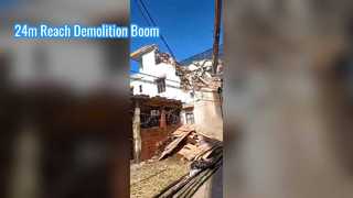 Wysięgnik do wyburzeń koparki Ramię o dużym zasięgu i wysięgnik o długości 23–24 m do SK350 Gorąca sprzedaż