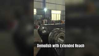 Ramię wyburzeniowe koparki z wysięgnikiem wyburzeniowym kruszarki do koparki