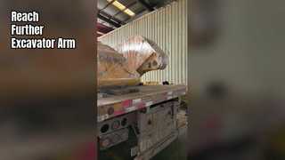 Długie ramię koparki gotowe do wysłania