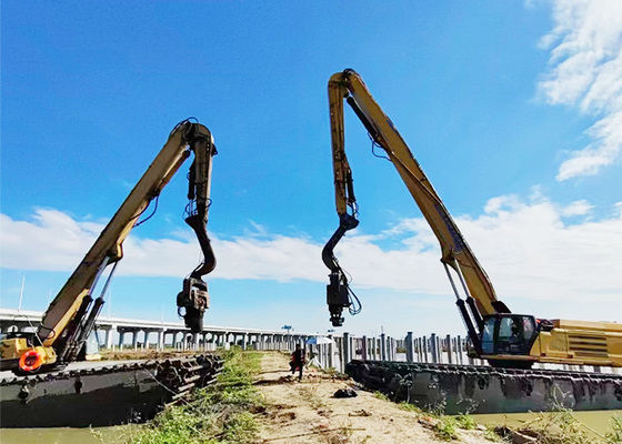 16m 18m 19m Ekskawator Piling Boom And Arm Pile Driver Attachment Wysoka wytrzymałość