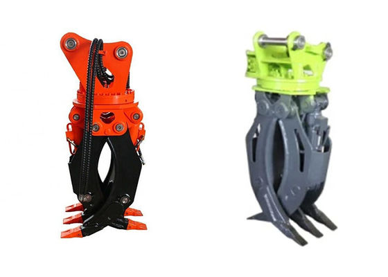 Wielofunkcyjny koparz hydrauliczny uchwyt skały Przymocowanie Q355B Grapple Log Excavator