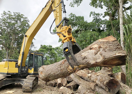 Wielofunkcyjny koparz hydrauliczny uchwyt skały Przymocowanie Q355B Grapple Log Excavator