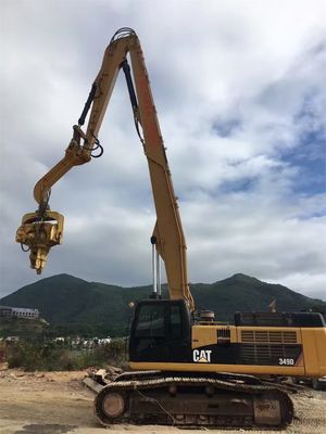 Ciężki 13,5-18m Excavator Piling Arm Boom dla 30-50 Ton Excavator Sheet Pile Driving Attachment Q355B Q690D Dostosowany