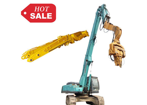 Ciężki 13,5-18m Excavator Piling Arm Boom dla 30-50 Ton Excavator Sheet Pile Driving Attachment Q355B Q690D Dostosowany