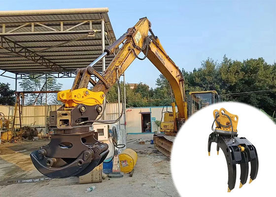 6-8T Przymocowania do koparki Chwyt hydrauliczny do chwytania kamienia kłodowego