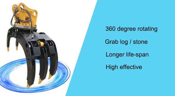 360 stopniowy kąt obrotu Hydrauliczne obracające się uchwytki do obróbki materiałów