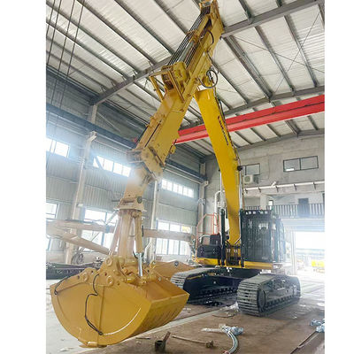 Ekskawator teleskopiczny z wiadrem Clamshell Telescopic Boom dla kota hitachi komatsu