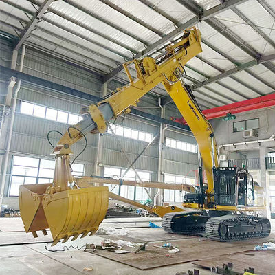 Ekskawator teleskopiczny z wiadrem Clamshell Telescopic Boom dla kota hitachi komatsu