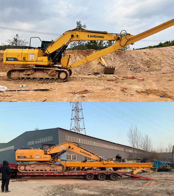 Długotrwałe ramię teleskopiczne dwustronne hydrauliczne teleskopiczne wyciąg dla koparki o pojemności 6-36 ton