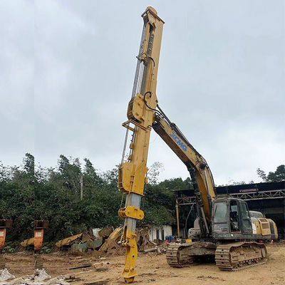 Ramię teleskopiczne z wiadrem do koparki o masie 50 ton 32m Żółty Czerwony