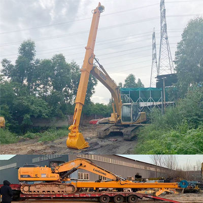 Cat Hitachi Excavator Teleskopowe ramię do kopania domu Fundacja Kop głębiej