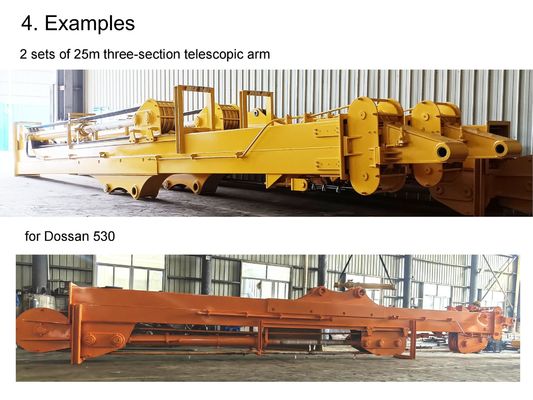 Materiał ramienia teleskopicznego koparki BS900E Liny drukowe Muti Strand For Attachments