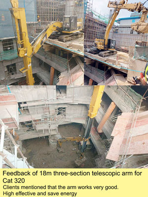 Ramię przesuwne dla koparki