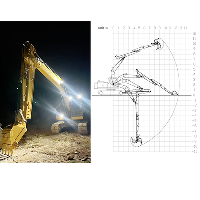 Ekskawator Ramię teleskopiczna dla ekskawatora dla Hitachi Komatsu Sany Long Reach