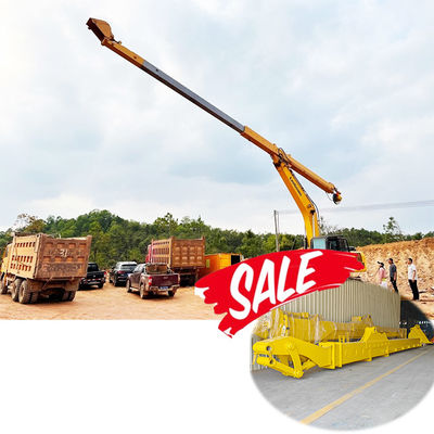 Wytrzymała konstrukcja, dwuczęściowe ramię teleskopowe do głębokiego kopania