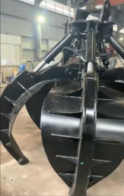 Grabka koparki 5/4 pazury wiadro pomarańczowa skórka chwytanie złomu metalu dla dla koparki10ton do 12ton Machinery Attachments