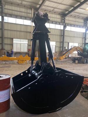 Przymocowania do koparki 1-1.5cbm Clamshell Grab Bucket, Shell Bucket, Hydraulic Clamshell Excavator Bucket dla koparki o pojemności 20-30 ton