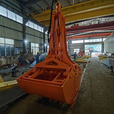 Przymocowania do koparki 1-1.5cbm Clamshell Grab Bucket, Shell Bucket, Hydraulic Clamshell Excavator Bucket dla koparki o pojemności 20-30 ton
