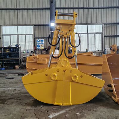 Przymocowania do koparki 1-1.5cbm Clamshell Grab Bucket, Shell Bucket, Hydraulic Clamshell Excavator Bucket dla koparki o pojemności 20-30 ton