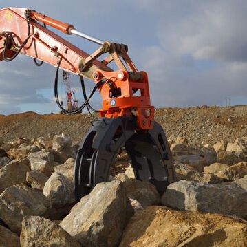 360 Degree Rotating Hydraulic Orange Peel Grapple Hydraulic Grapples Construction Machinery Parts Rock Grapple
