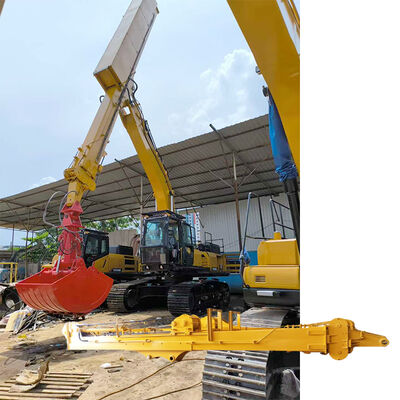 Excavator Telescopic Arm with Clamshell Bucket 2cbm