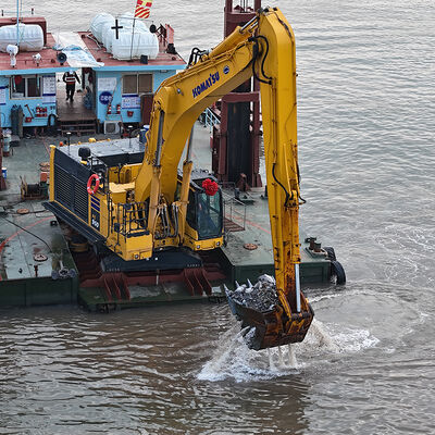 Wysoki zasięg koparki długa ręka