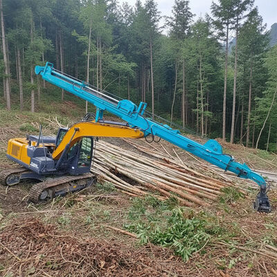 Ramię teleskopiczne koparki do chwytania drzewa